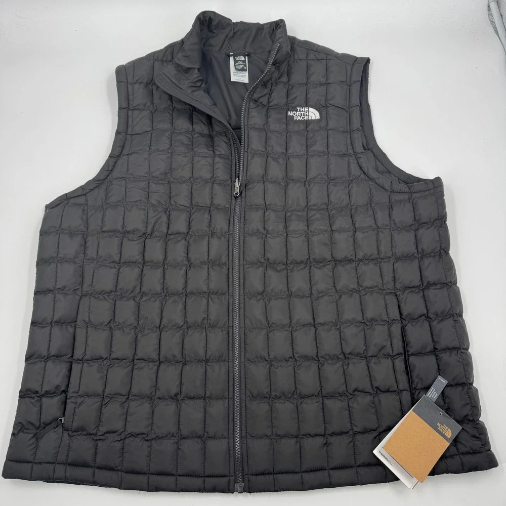 The North Face ThermoBall Insulated‎ Vest Mens XXL Black Quilted NF0A8A51JK3 NWT